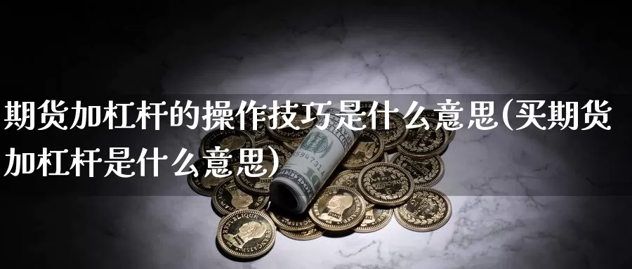 期货加杠杆的操作技巧是什么意思(买期货加杠杆是什么意思)_https://hj.wpmee.com_期货资讯_第1张