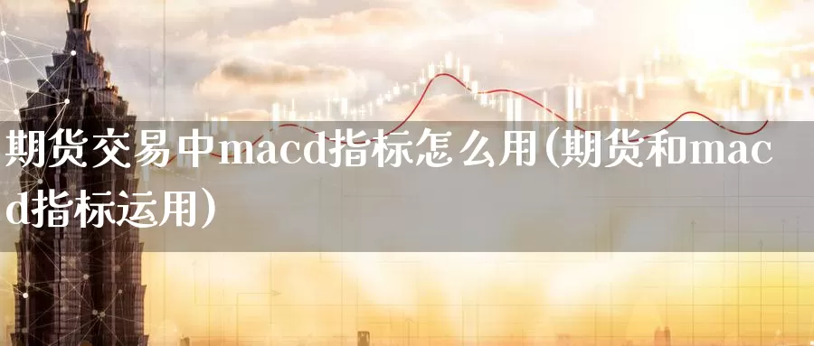 期货交易中macd指标怎么用(期货和macd指标运用)_https://hj.wpmee.com_期货资讯_第1张