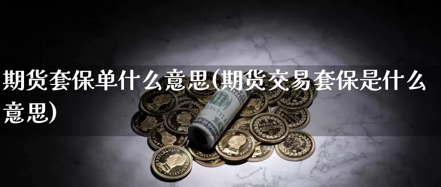 期货套保单什么意思(期货交易套保是什么意思)_https://hj.wpmee.com_纳指直播室_第1张