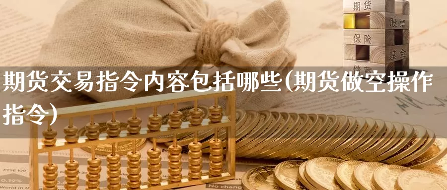 期货交易指令内容包括哪些(期货做空操作指令)_https://hj.wpmee.com_原油期货喊单_第1张