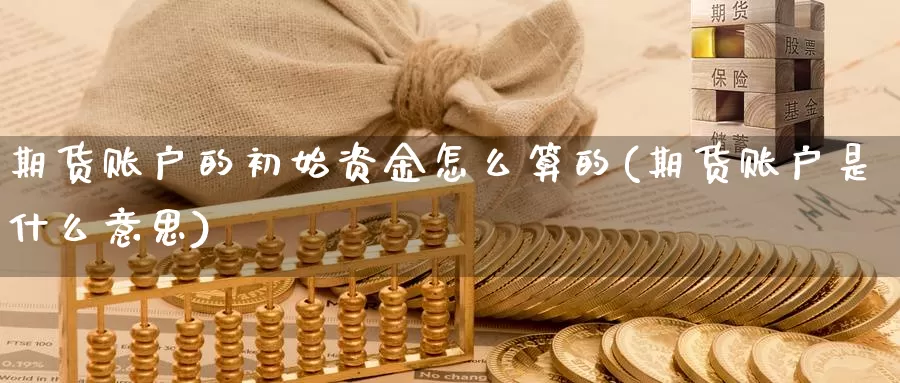 期货账户的初始资金怎么算的(期货账户是什么意思)_https://hj.wpmee.com_道指直播室_第1张