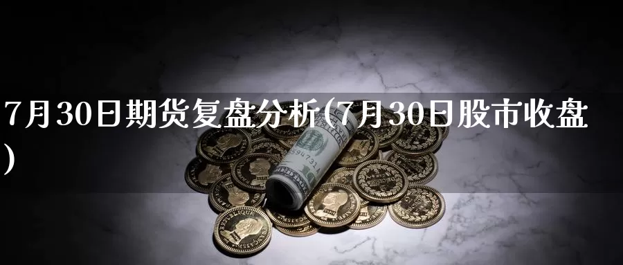 7月30日期货复盘分析(7月30日股市收盘)_https://hj.wpmee.com_德指期货_第1张