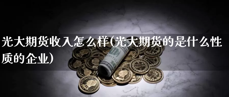 光大期货收入怎么样(光大期货的是什么性质的企业)_https://hj.wpmee.com_原油期货喊单_第1张