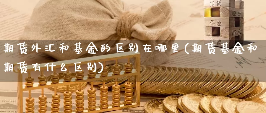 期货外汇和基金的区别在哪里(期货基金和期货有什么区别)_https://hj.wpmee.com_德指期货_第1张