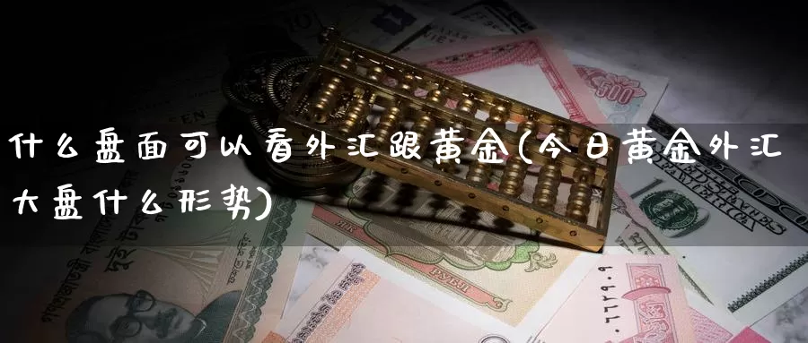 什么盘面可以看外汇跟黄金(今日黄金外汇大盘什么形势)_https://hj.wpmee.com_道指直播室_第1张