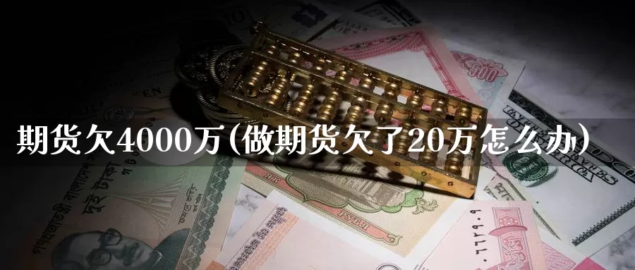 期货欠4000万(做期货欠了20万怎么办)_https://hj.wpmee.com_德指期货_第1张