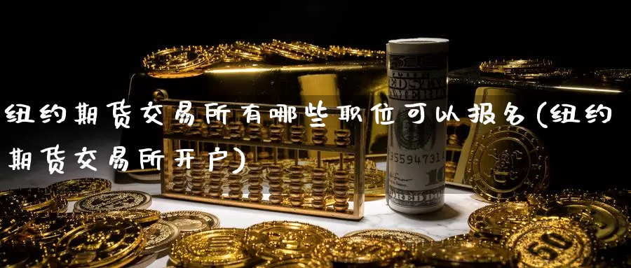 纽约期货交易所有哪些职位可以报名(纽约期货交易所开户)_https://hj.wpmee.com_道指直播室_第1张