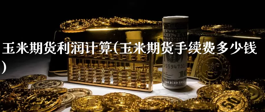 玉米期货利润计算(玉米期货手续费多少钱)_https://hj.wpmee.com_黄金期货直播室_第1张