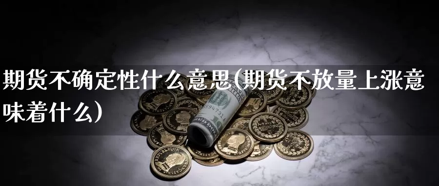 期货不确定性什么意思(期货不放量上涨意味着什么)_https://hj.wpmee.com_纳指直播室_第1张